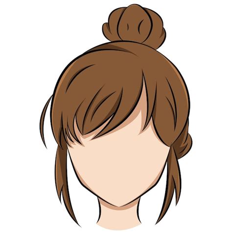 Premium Vector | Hair anime girl