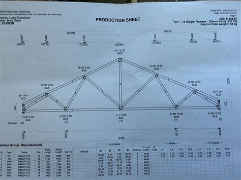 9m roof truss build plans | Roof truss design, Roof trusses, Building