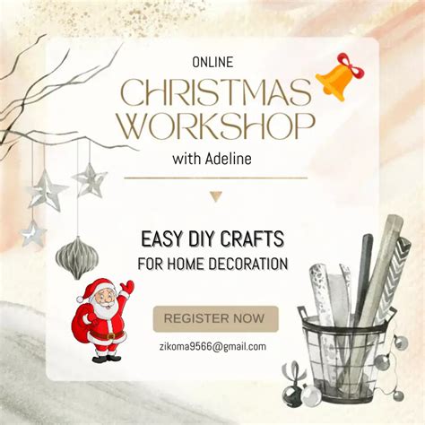 christmas workshop Template | PosterMyWall