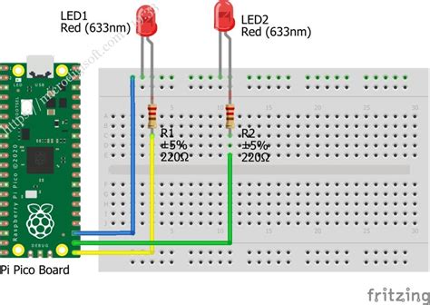 Raspberry Pi Pico: LED Blinking with MicroPython