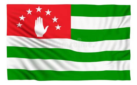 Flag of Abkhazia stock illustration. Illustration of national - 108538579