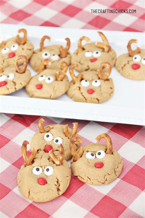 Peanut Butter Reindeer Cookies - The Crafting Chicks