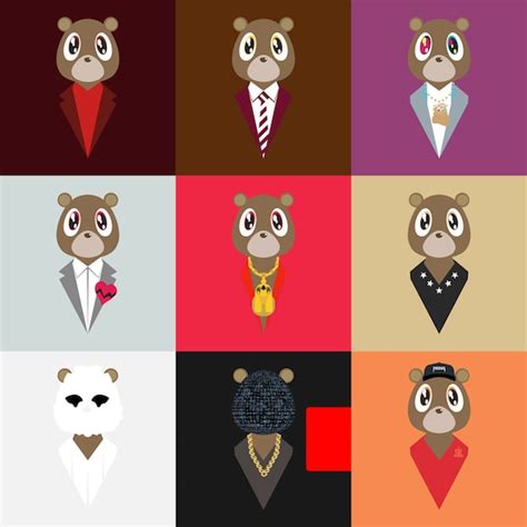 Kanye West Dropout Bear Album Artwork Kanye West by WHENiSEEIT