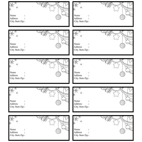 Christmas To And From Printable Labels