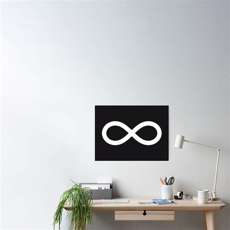 "Metis flag Infinity symbol on black background HD High Quality" Poster ...