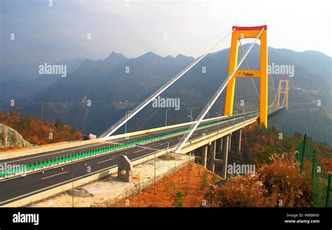 --FILE--View of the Sidu River Bridge crossing the valley of the Sidu ...