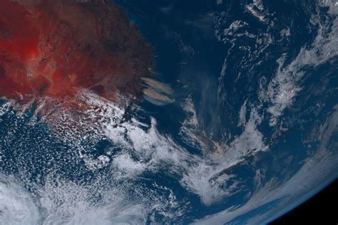 NSW bushfires currently visible from space : r/australia