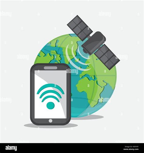 Satellite and global communication design Stock Vector Image & Art - Alamy