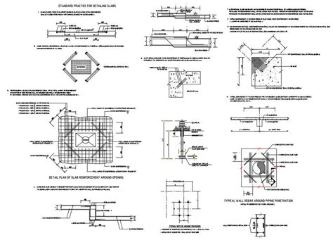 Slab Reinforcement Detail Drawing