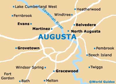 Maps Of Augusta Georgia