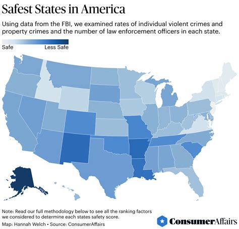 Safest States in the U.S. (2024) | ConsumerAffairs®