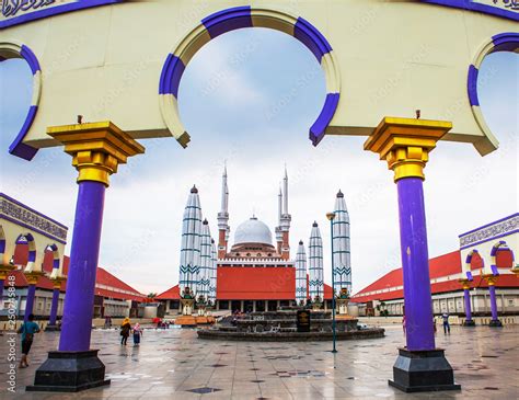 Semarang, Indonesia, Masjid Agung mosque. Incredible beauty and ...