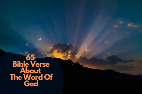 65 Fascinating Bible Verse About The Word Of God