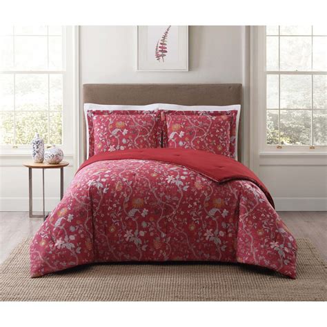 Style 212 Bedford Red Twin XL Comforter Set - Walmart.com