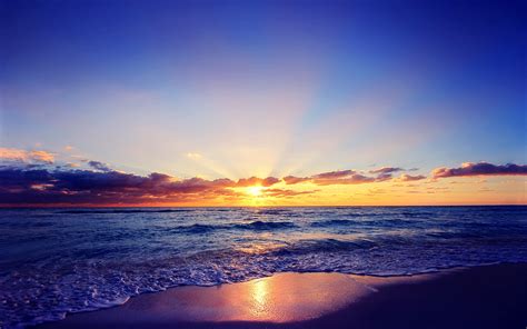 sea, Sunset, Sun, Beach, Clouds, Clouds Wallpapers HD / Desktop and ...