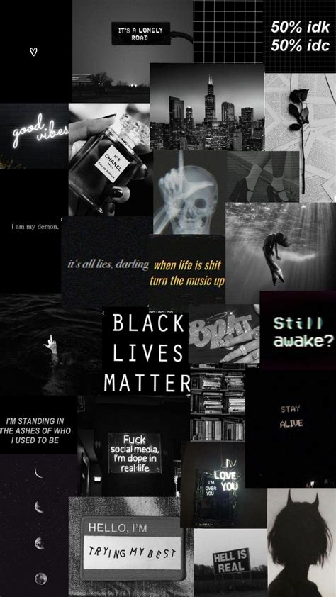 Black Aesthetic Collage Wallpapers - Top Free Black Aesthetic Collage ...