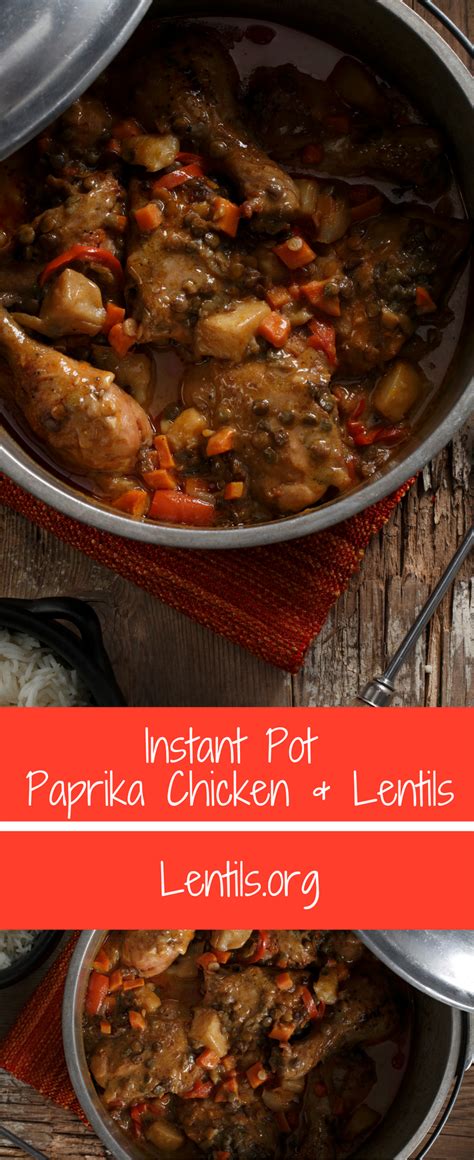 Instant Pot Paprika Chicken & Lentils