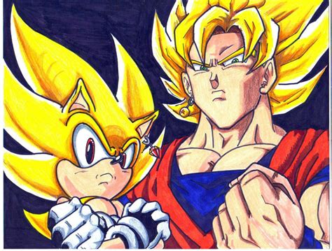 super sonic and ssj goku by trunks24 on DeviantArt