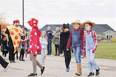 Crossroads students parade in costumes