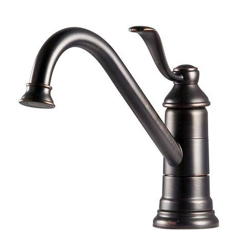 Pfister Portland Single-Handle Standard Kitchen Faucet in Tuscan Bronze ...