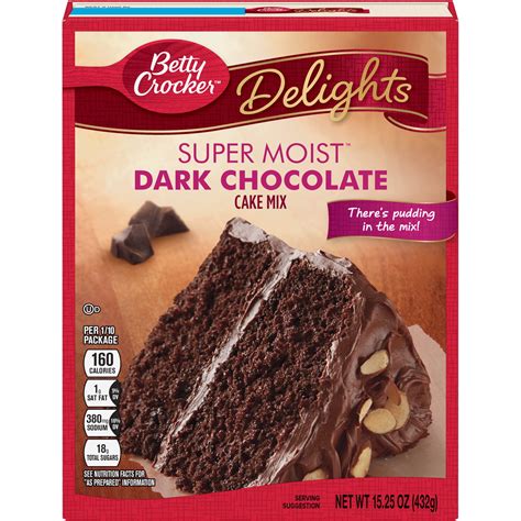 Betty Crocker Super Moist Dark Chocolate Cake Mix, 15.25 oz - Walmart ...