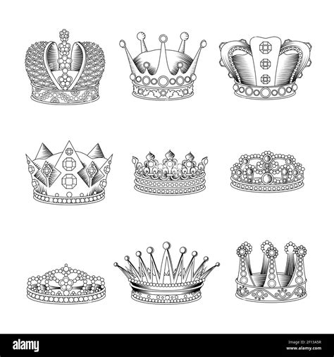 Black And White Crown Drawing