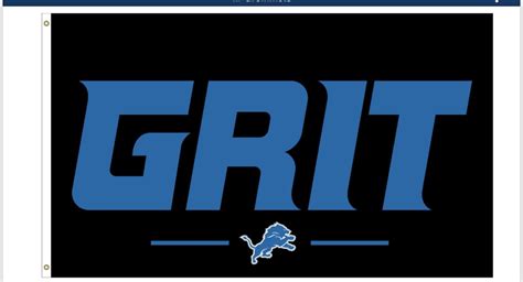 Detroit Lions Deluxe GRIT 3x5 Flag