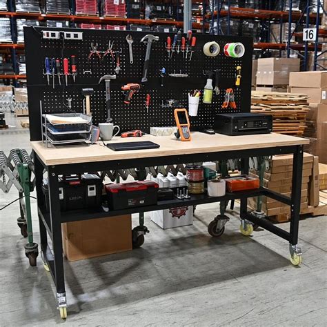 Luxor Dtws001 Industrial Shop Steel Workbench Work Packing Table