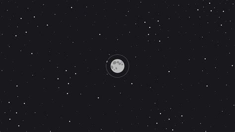 Moon Space Minimal Wallpaper, HD Minimalist 4K Wallpapers, Images and ...