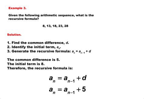 Math Example--Sequences and Series--Finding the Recursive Formula of an ...