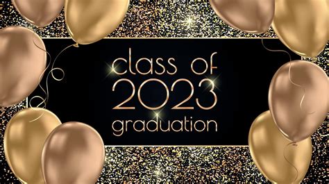 Class of 2023 graduation text design for cards, invitations or banner ...