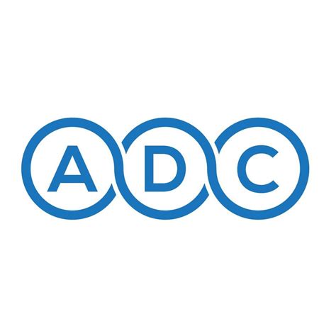 ADC letter logo design on white background. ADC creative initials ...