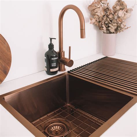 ZALO DOUBLE COPPER KITCHEN SINK 855MM – COPPER - Flooring Bathrooms ...