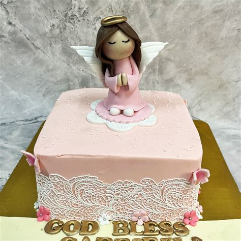 Angel Theme Cake | Angel Birthday Cake | Angel Theme Birthday Cake ...