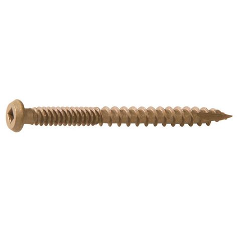 Grip-Rite #9 2-1/2 in. Internal Square Bugle-Head Composite Deck Screws ...