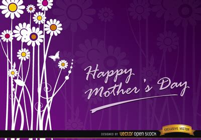 Mother’s day flowers gift card Free Vector Download | FreeImages