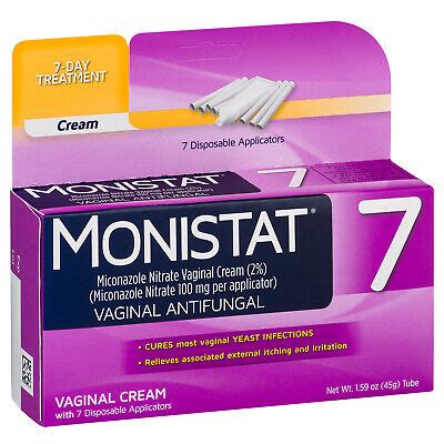 Monistat 7-Day Yeast Infection Treatment, Cream with 7 Applicators ...