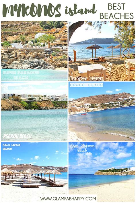 MYKONOS ISLAND travel guide: Best beaches | GLAM FAB HAPPY