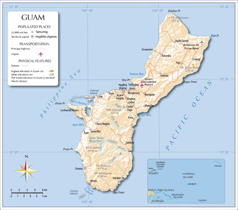 Map of Guam - Nations Online Project