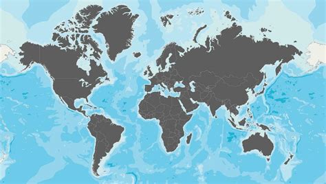 Highly detailed blank World Map vector illustration. Editable and ...