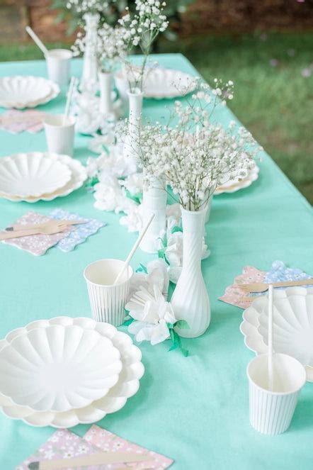 Eco Mint Disposable Pastel Paper Party Tablecloth