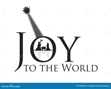 Joy To The World Nativity Scene Stock Photography | CartoonDealer.com ...