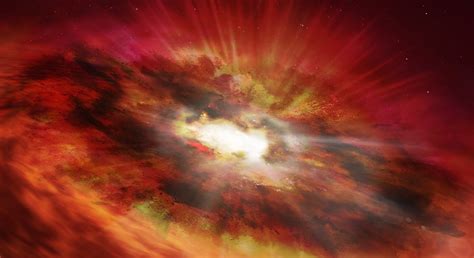 Scientists detect ultra-rare 'transitioning red quasar' from the dawn ...