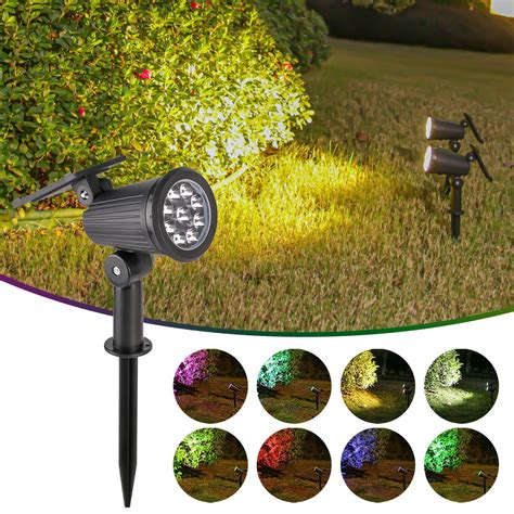 Solar Spot Lights Outdoor, IP65 Waterproof Solar Powered Garden ...