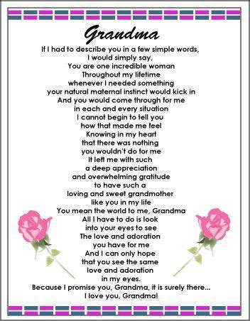 Grandma poem, Grandma quotes, Grandma birthday quotes