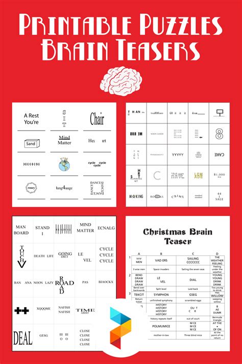 Brain Teaser Printable Puzzles For Kids