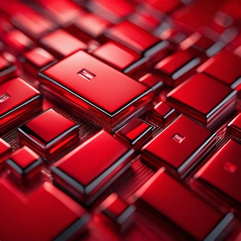 Premium AI Image | Red rectangle shaped abstract background