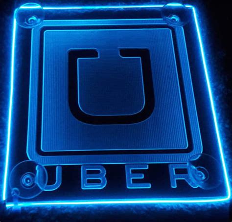 Uber old classic logo Car sign Acrylic engraving with AA | Etsy