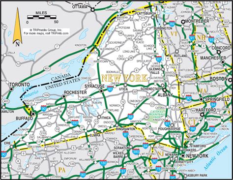 New York State Road Map - Terminal Map