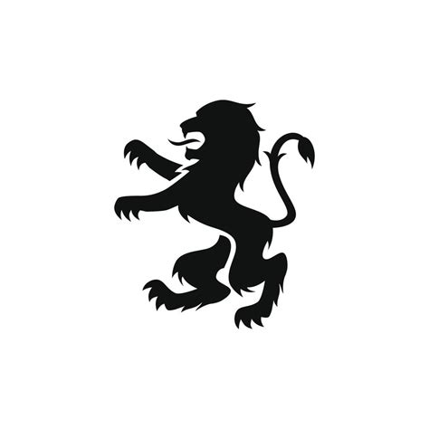 royal lion silhouette vector design for logo icon 6721925 Vector Art at ...